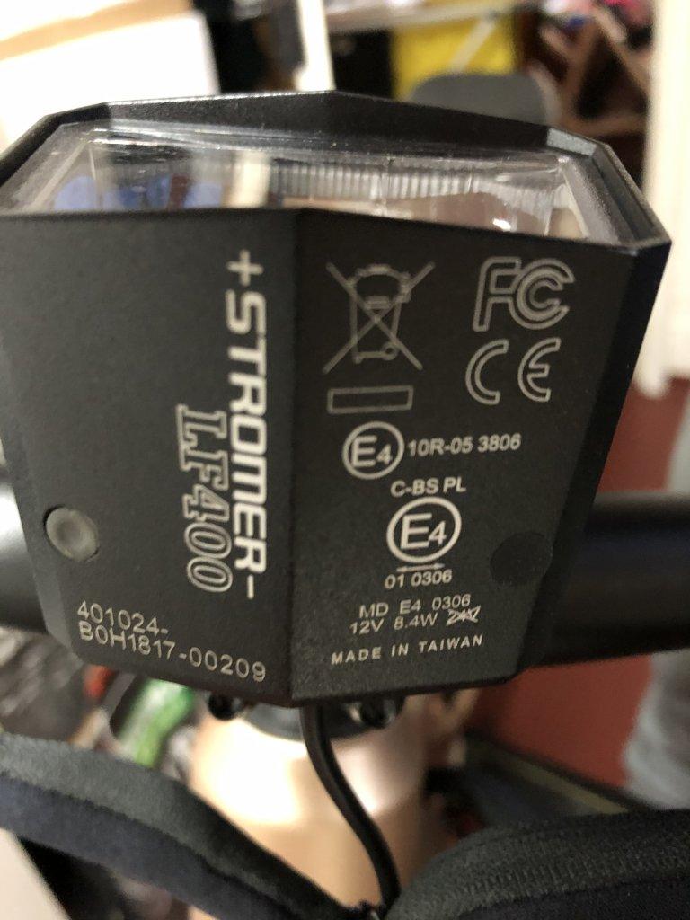 Stromer - Roxim LF400 Front Light for ST1X (2018)