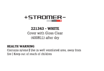 Stromer - Touch up Paint White ST1, ST1 X & ST2 White (W700I) Cover with Gloss Clear (400811)