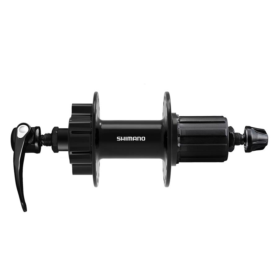 Shimano, FH-QB400, Disc Hub, Rear, 36H, 6-bolt, QR, 135mm, Shimano HG, Black, EFHQB400HMAZB