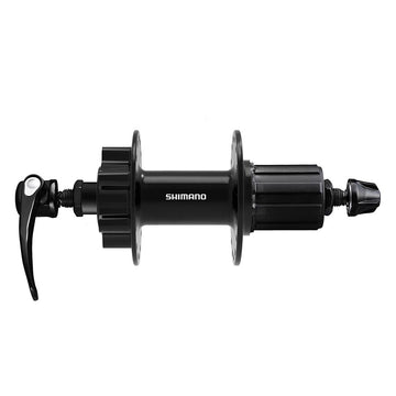 Shimano, FH-QB400, Disc Hub, Rear, 36H, 6-bolt, QR, 135mm, Shimano HG, Black, EFHQB400HMAZB