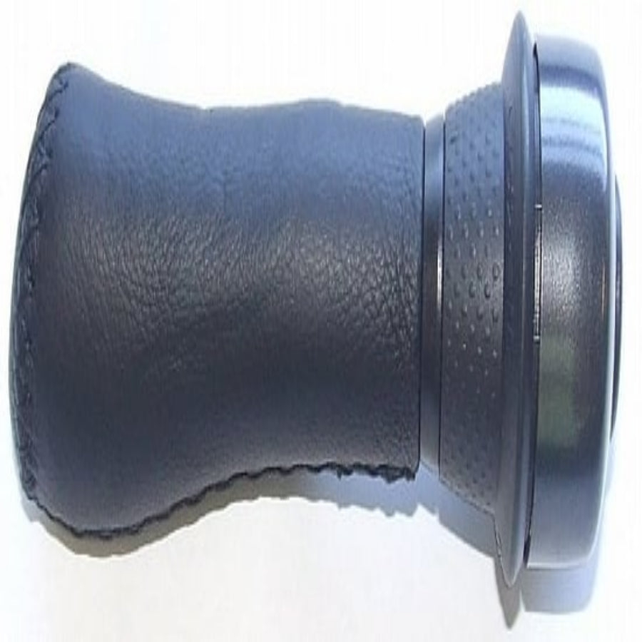 Gazelle Left Aero Grip With Bell - 100mm - Leather - Black