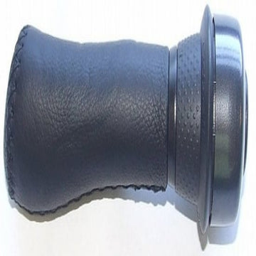 Gazelle Left Aero Grip With Bell - 100mm - Leather - Black