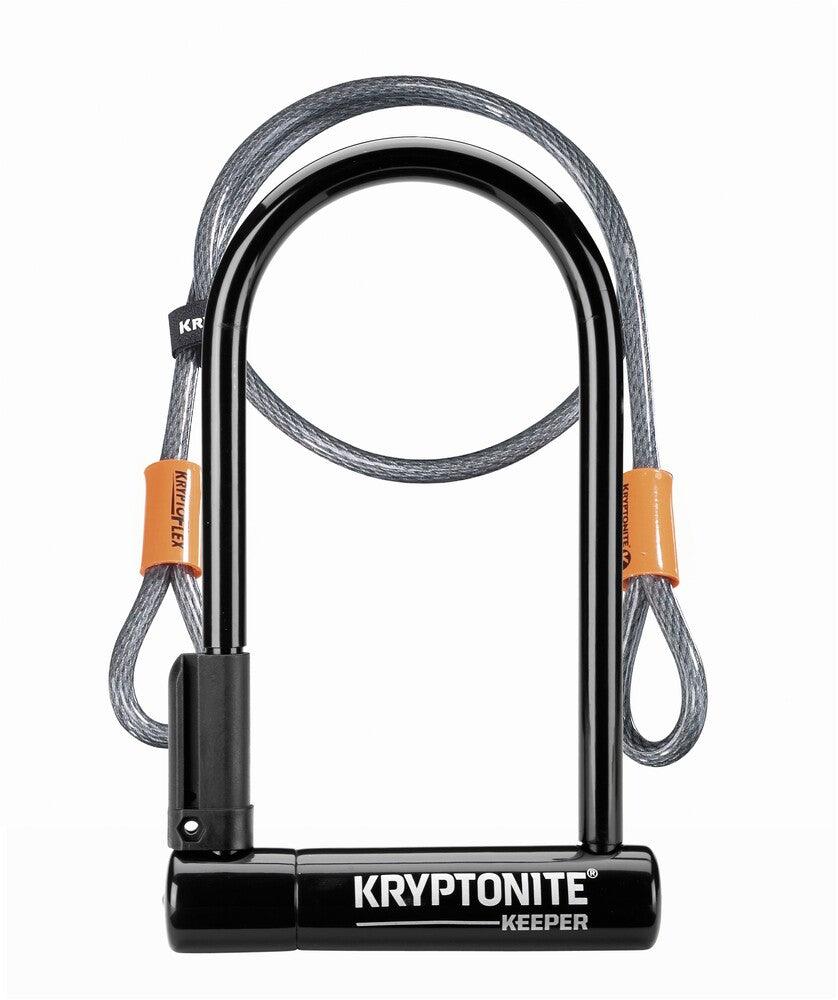 KRYPTONITE KEEPER 12 STD U-Lock w/ 4' Flex Cable