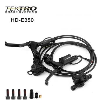Tektro, HD-E350, Road Hydraulic Disc Brake, Rear, Post mount, 140 or 160mm not included , 322g, Black - Amego Electric Vehicles