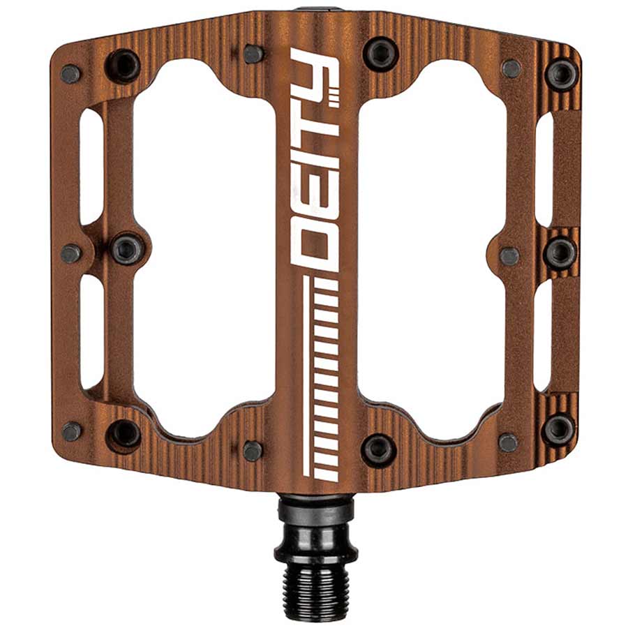 Deity, Black Kat, Platform Pedals, Body: Aluminum, Spindle: Cr-Mo, 9/16'' Pair