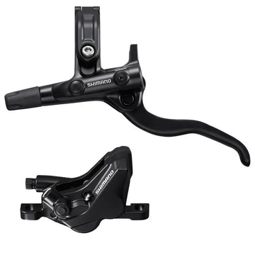 Shimano, Deore BL-M4100 / BR-MT420, MTB Hydraulic Disc Brake, Front, Post mount, Disc: Not included, Black