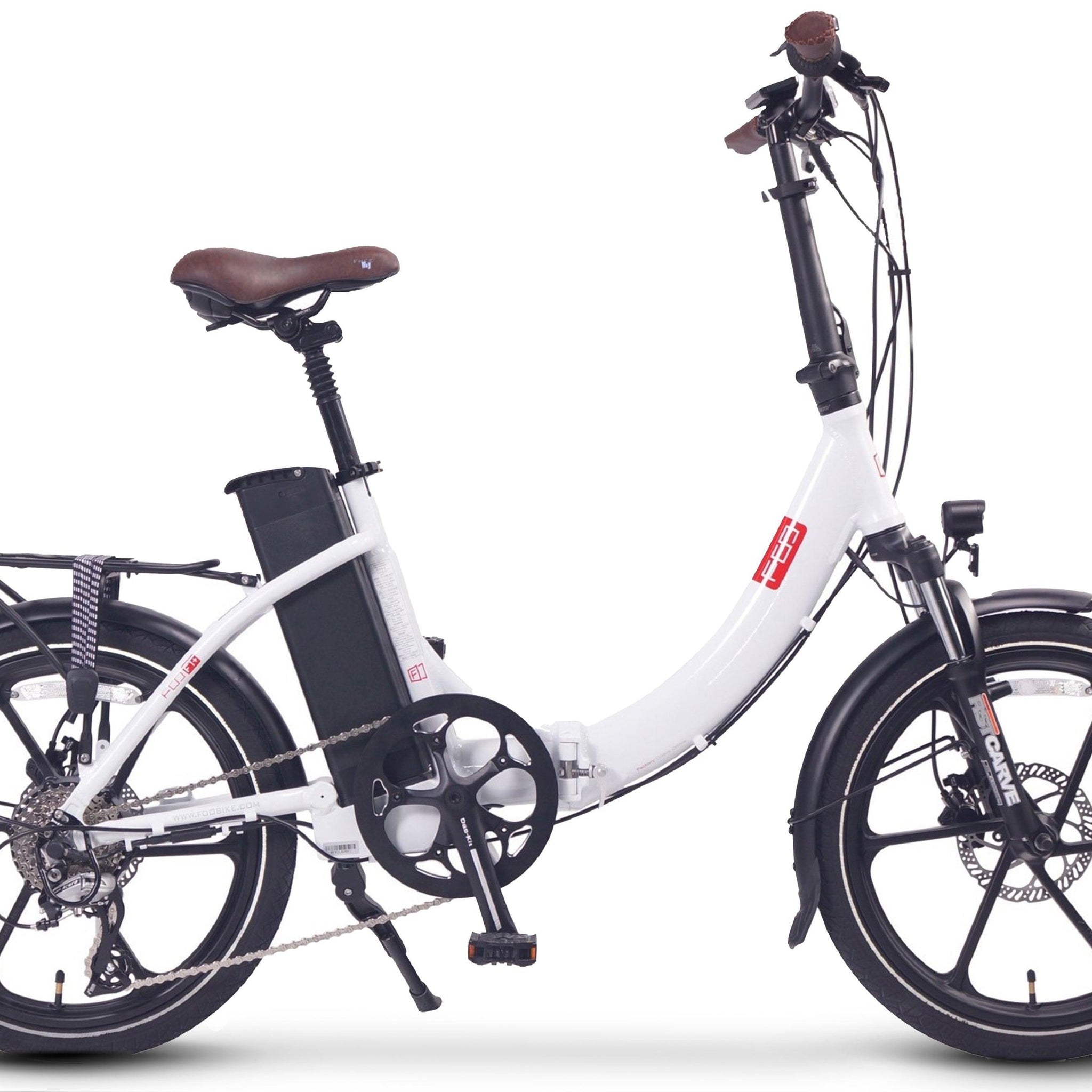 NCM FOO F1 Folding Bike White No Battery DEMO 60kms  WO17547