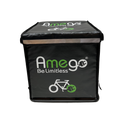 Food Delivery Bundle Pizza Bag, pizza bag rack, cup holder, bar mitts, neoprene battery cover and adjustable rear view handlebar mirror - Amego Electric Vehicles