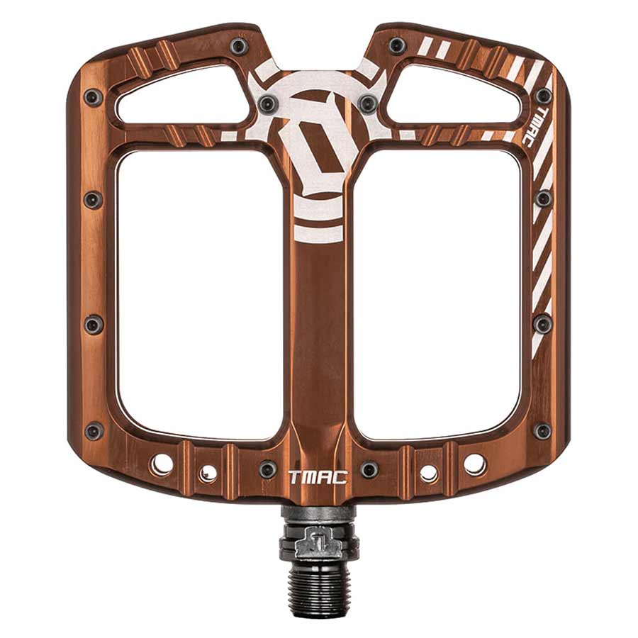 Deity, TMAC, Platform Pedals, Body: Aluminum, Spindle: Cr-Mo, 9/16'', Bronze, Pair - Amego Electric Vehicles
