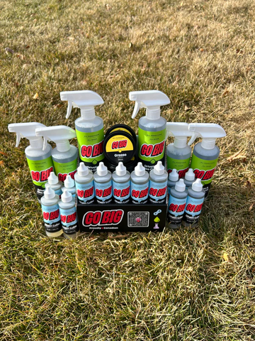 Go Big Counter Display (1 x Display, 13 x 4oz Lube, 6 x 16oz Cleaner, 4 x 3oz Grease)