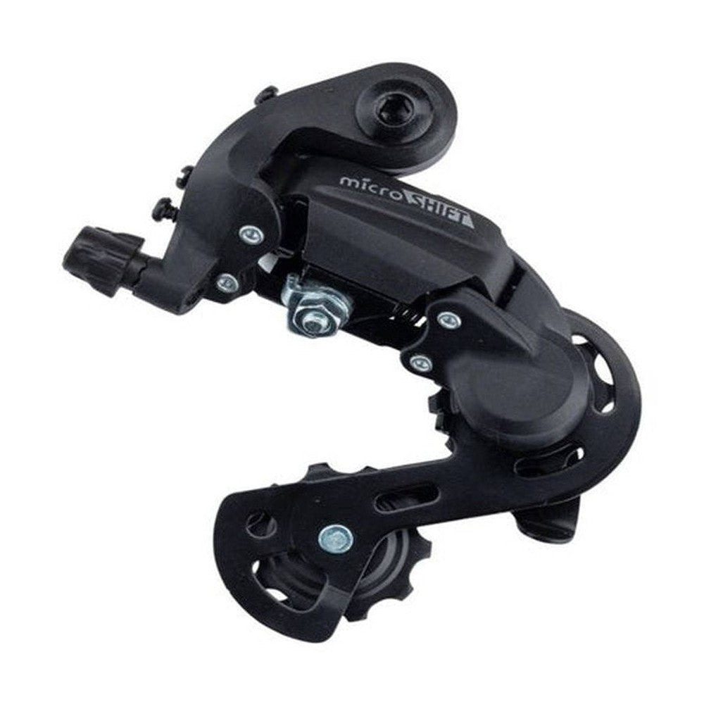 microSHIFT M21 Rear Derailleur - 6,7 Speed, Long Cage, Black - Amego Electric Vehicles