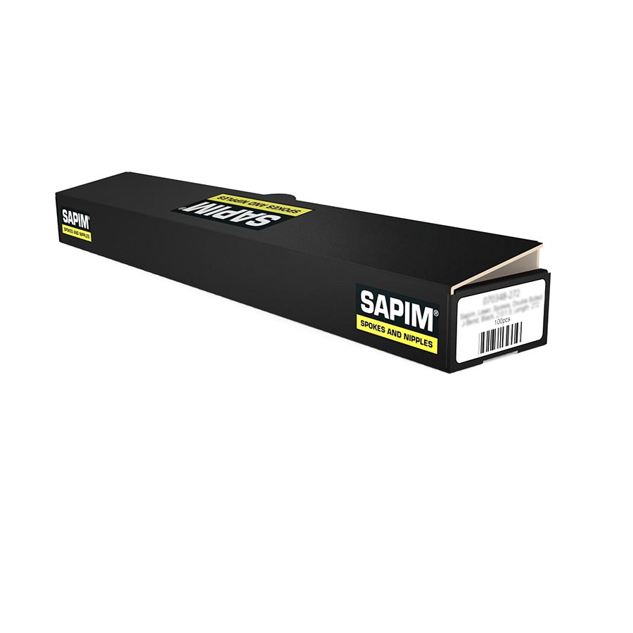 Sapim, Race, Spokes, Double Butted J-Bend, Silver, 2.0/1.8, Length: 304, 100pcs - Amego Electric Vehicles