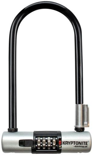 KRYPTONITE KryptoLok U-Lock - 4 x 9" 4-Digit Combination Black Includes bracket