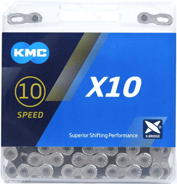KMC, X10, Chain, 10 Speed, 5.88mm, 116 Links, Silver