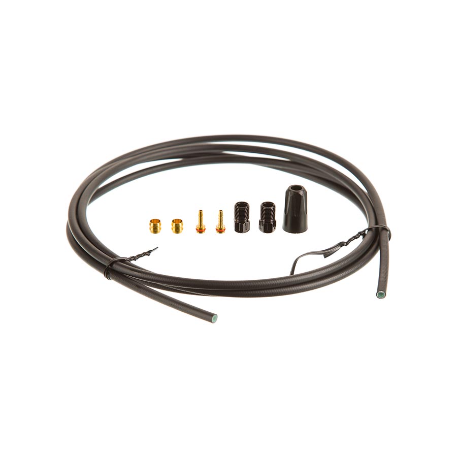 Tektro, Connecting Bolt Hose Kit, 5.5mm, 2500mm, Black, Kit