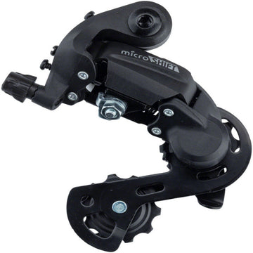 microSHIFT M21 Rear Derailleur - 6,7 Speed, Long Cage, Black