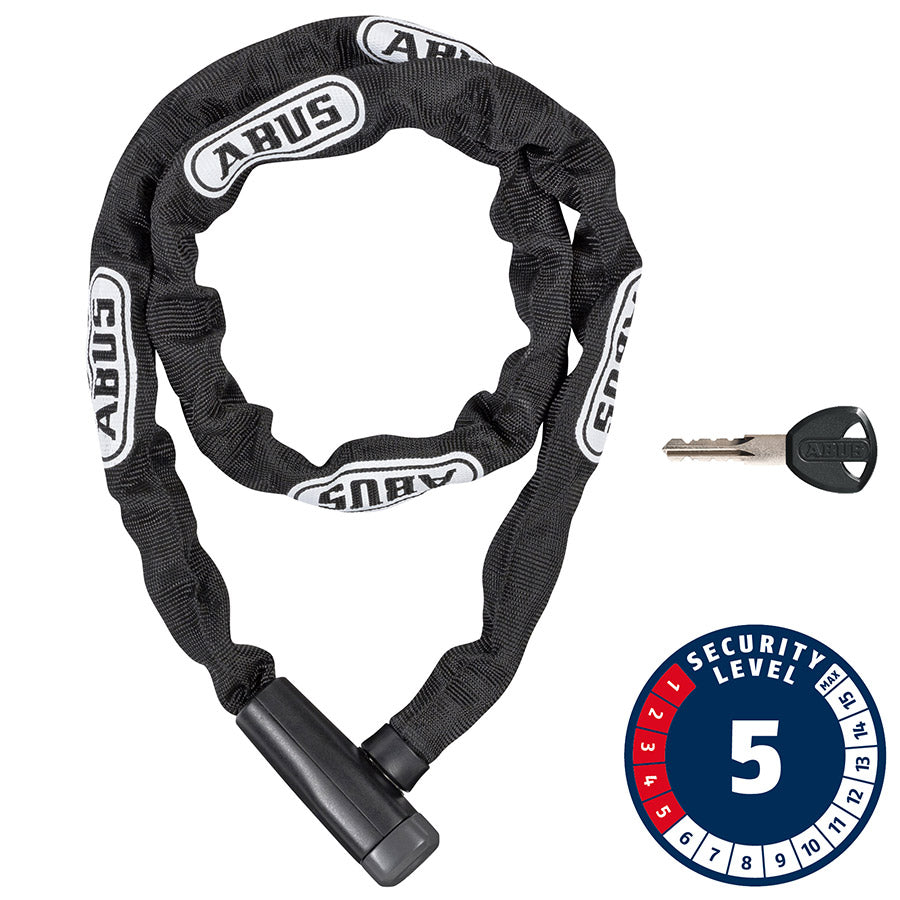Abus, Steel-O-Chain 5805K Chain with key lock, 5mm x 75cm (5mm x 2.5')
