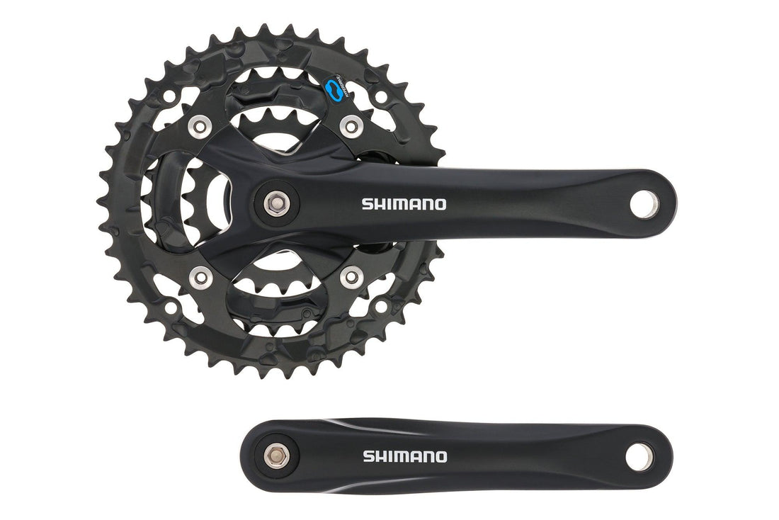 Shimano, Acera FC-M361, Crankset, 7/8 sp, 170mm, 28/38/48T AFCM361C888XL, Black(Elevate / NCM)
