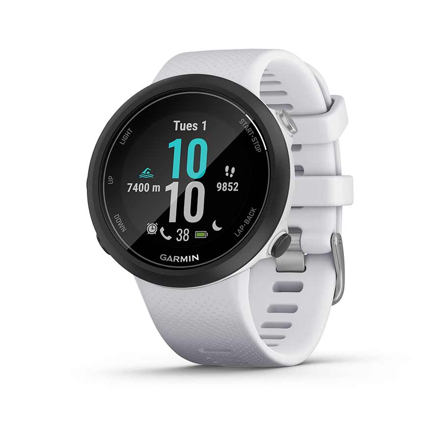 Discontinued Garmin, Garmin Swim 2, Watch, Watch Color: White, Wristband: White - Silicone - Amego Electric Vehicles