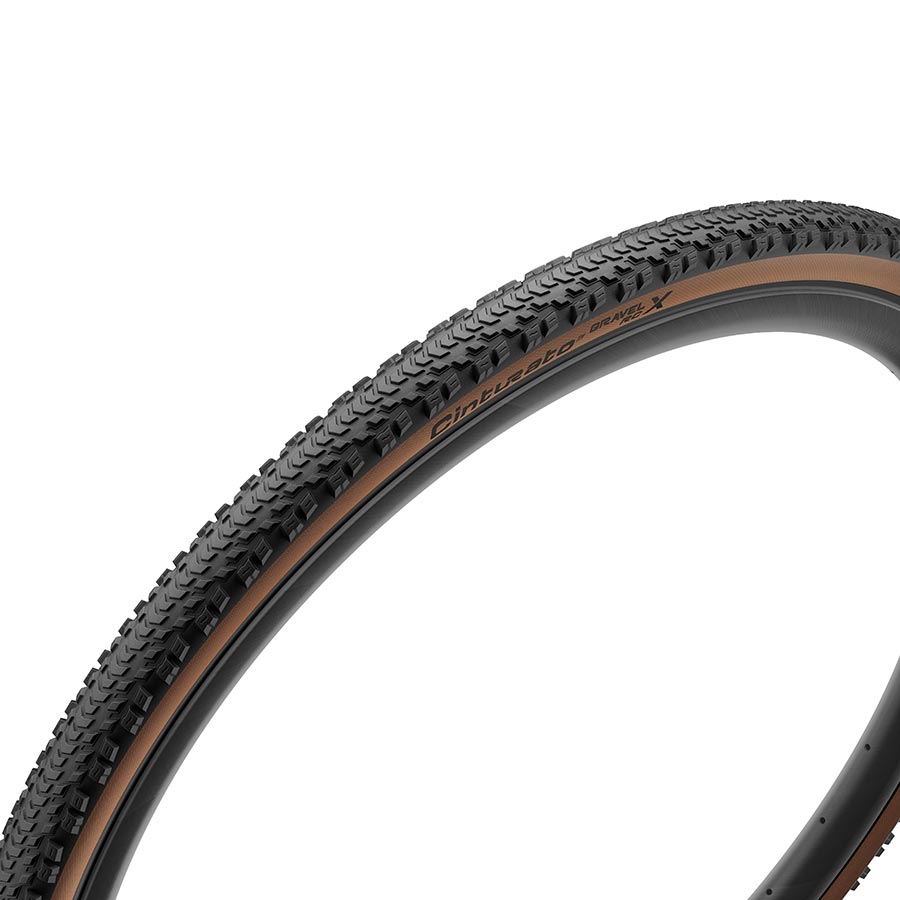 Pirelli, Cinturato Gravel RC X, Gravel Tire, 700x40C, Folding, Tubeless Ready, SpeedGrip, TechWALL, 60TPI, Tanwall - Amego Electric Vehicles