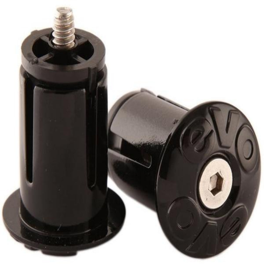 EVO, Handlebar tape end plugs, Pair, Black