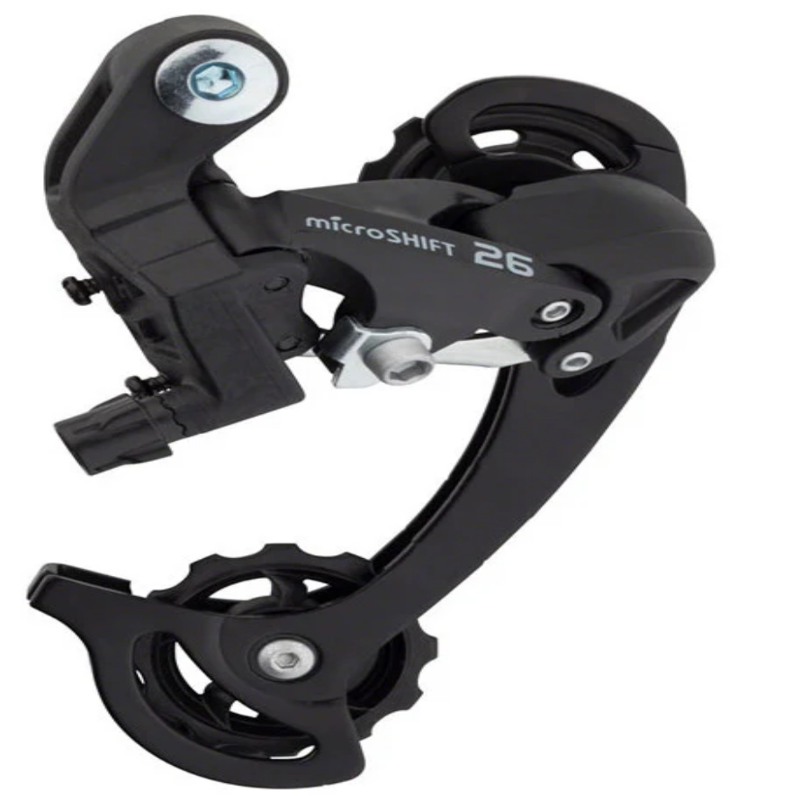 microSHIFT M26 Rear Derailleur - 8,9 Speed, Long Cage, Black