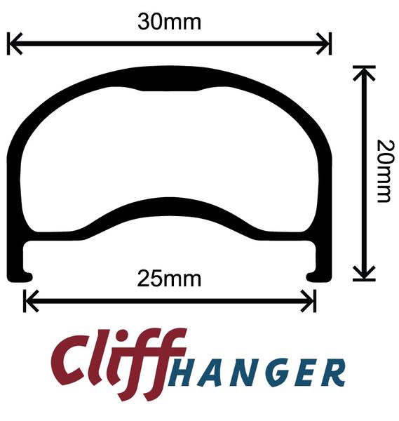 Velocity Cliffhanger Touring Rim 26" 36 hole NONmsw Black