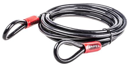 Abus, Cobra Loop, Cable, 10mm, 140cm, 4.6', Black - Amego Electric Vehicles